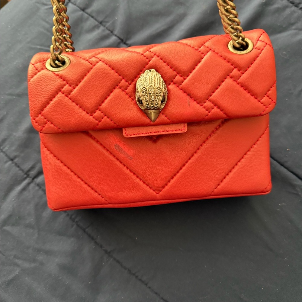 Kurt Geiger Quilted Leather Chain Crossbody Bag